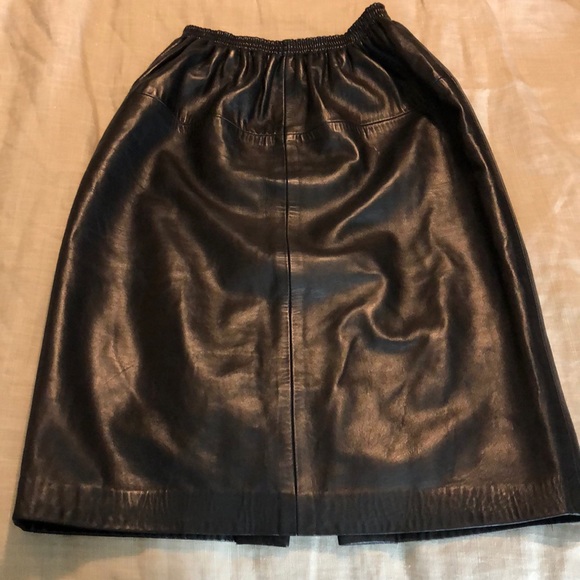 SIENA New York sz Medium Leather Black Elastic NEW - Picture 4 of 9